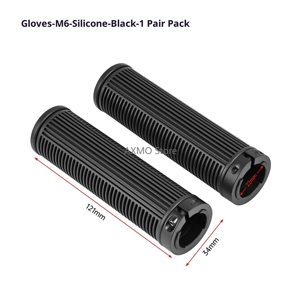 Electric Scooter Bike Handle Bar 1 Pair M6 Silicone Hand Grips for Electric Scooter Bike Replacemrnt Accessories