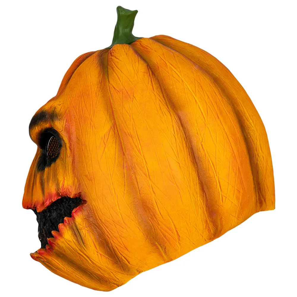 Gruselige Kürbismaske, gruselige Kürbiskopfmaske für Halloween-Kostümpartys – Detail 4