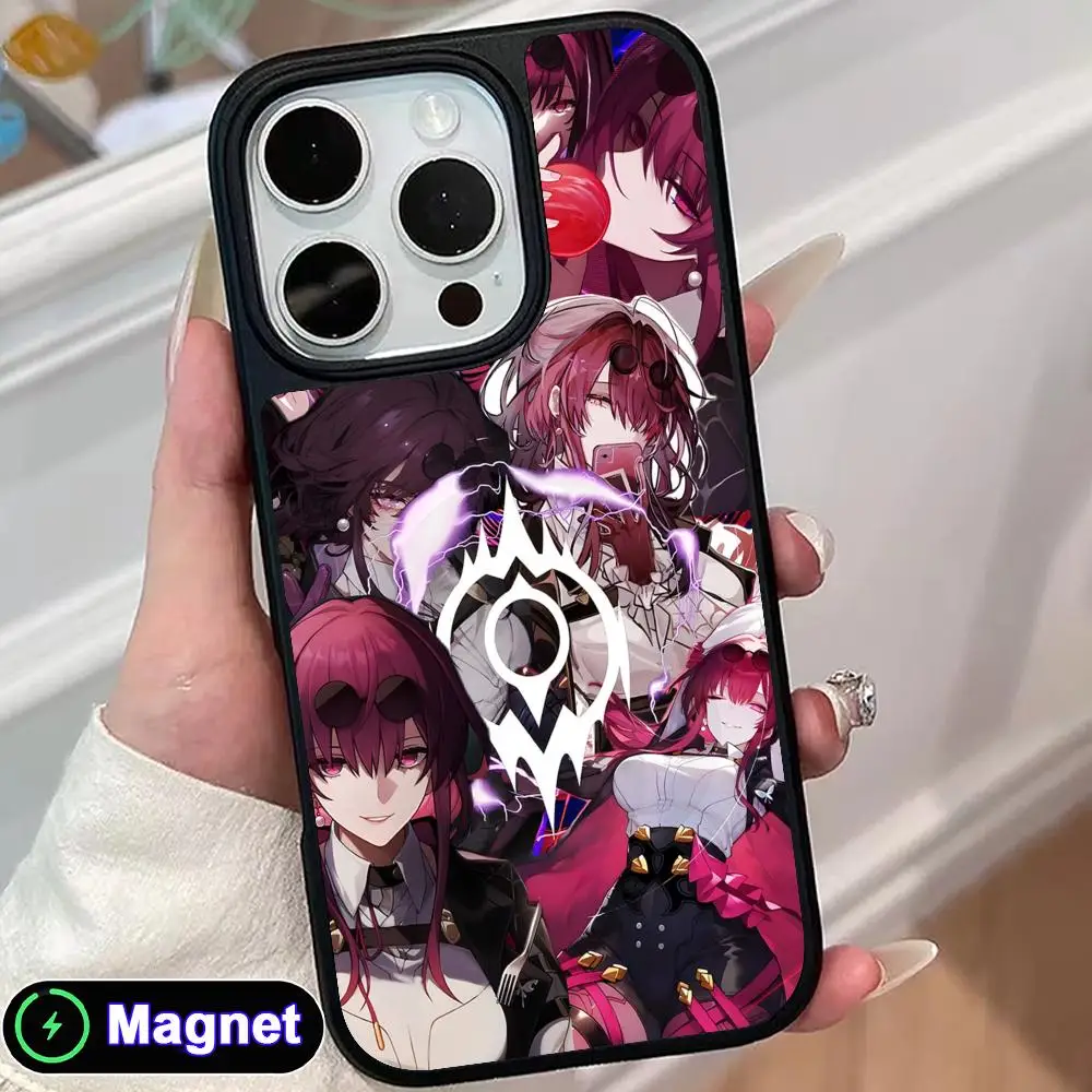 

HSR Kafka Matte Surface Magsafe Mobile Phone Case for iPhone 17 16 15 14 13 12 11 Air Pro Max Plus Colorful Cover