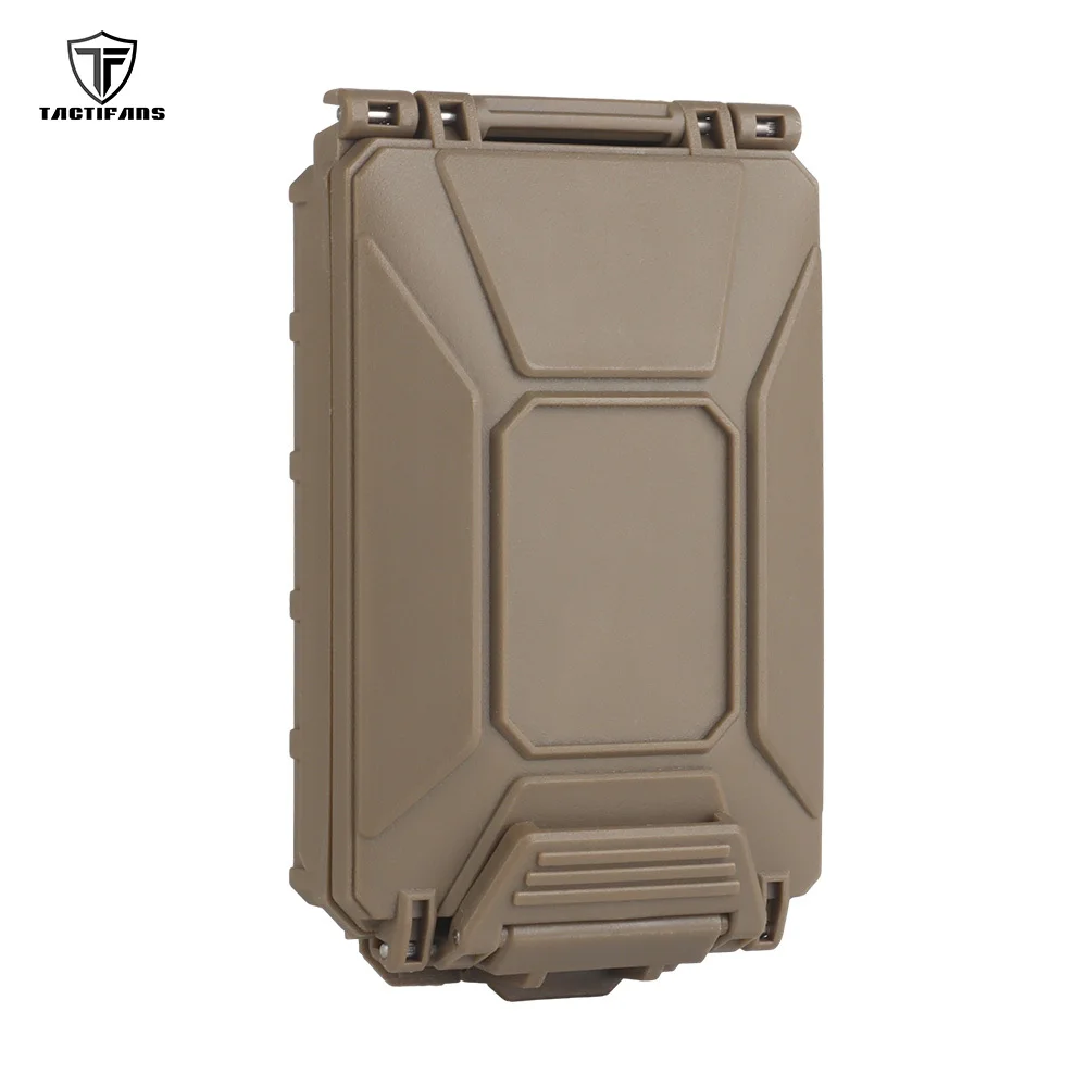 Tactical Modular Battery Storage Case Organizer Insert Pak MOLLE Lockable CR123A 18350 18650 AAA  Batteries Box Hunting Gear