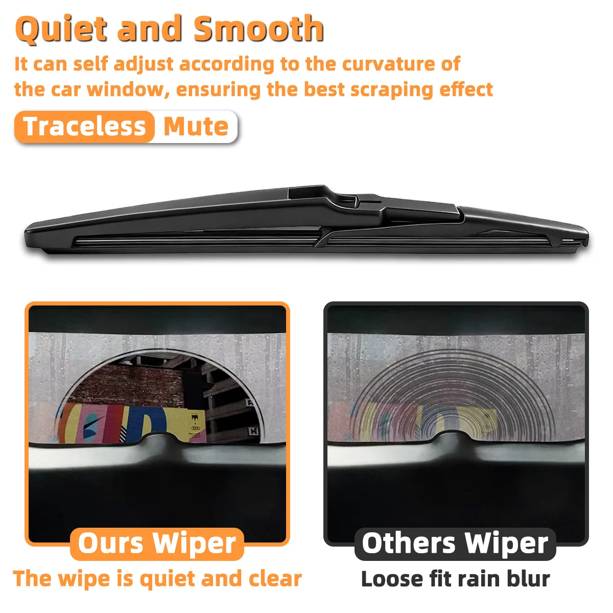 Yitong Suitable Fit Renault Koleos MK1 2008-2015 Back Window Wiper Blade Rear Glass Wiper Auto Replacement Maintenance Parts view 4
