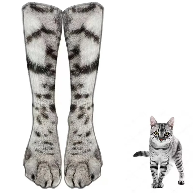 

2023 Tik tok Trendy Funny Animal Feet Socks Chicken Claw Duck Claw Cat 3D Printing Socks