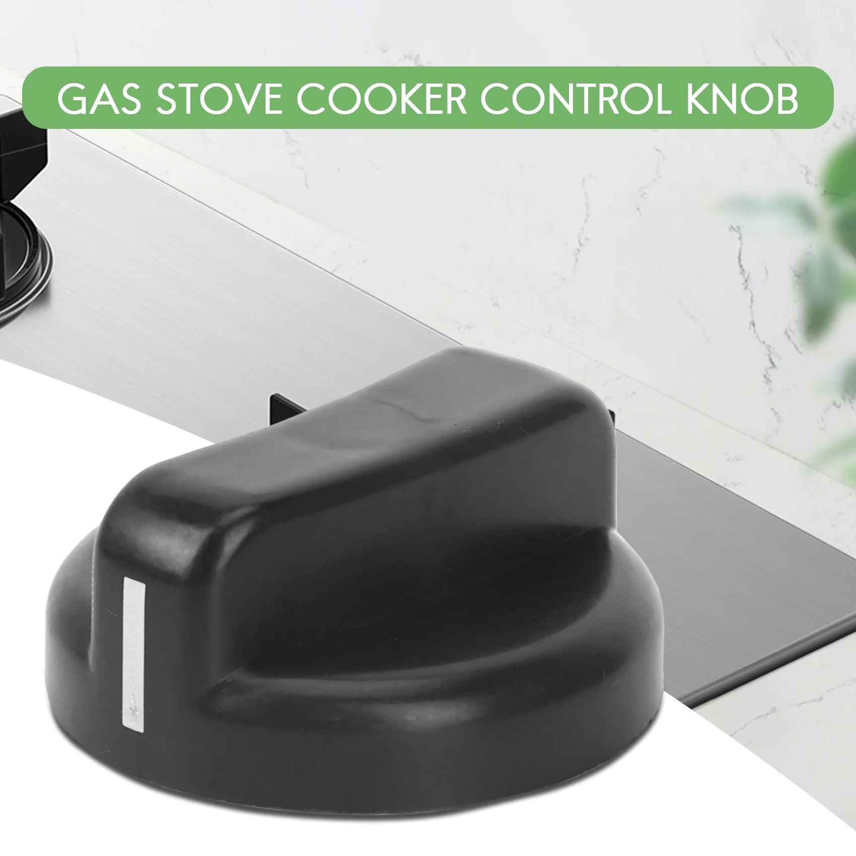 New 6 PCS Kitchen Black Plastic Gas Stove Cooker Control Knobs