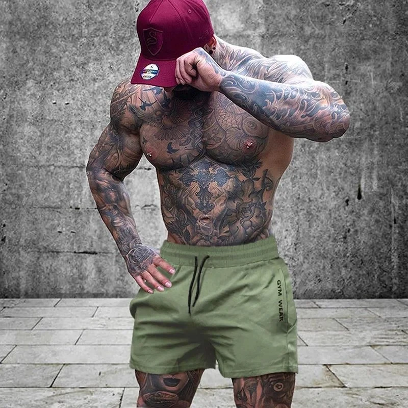 2025 Summer Gym Fitness Men's Shorts Sweatpants Thin Fashion Men Marathon Running Shorts Sports Breathable Training Pants image 5