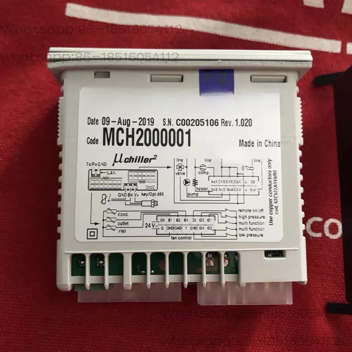 Termostato UC2 CAREL MCH2000000/Termostato MCH2000001 Acessórios