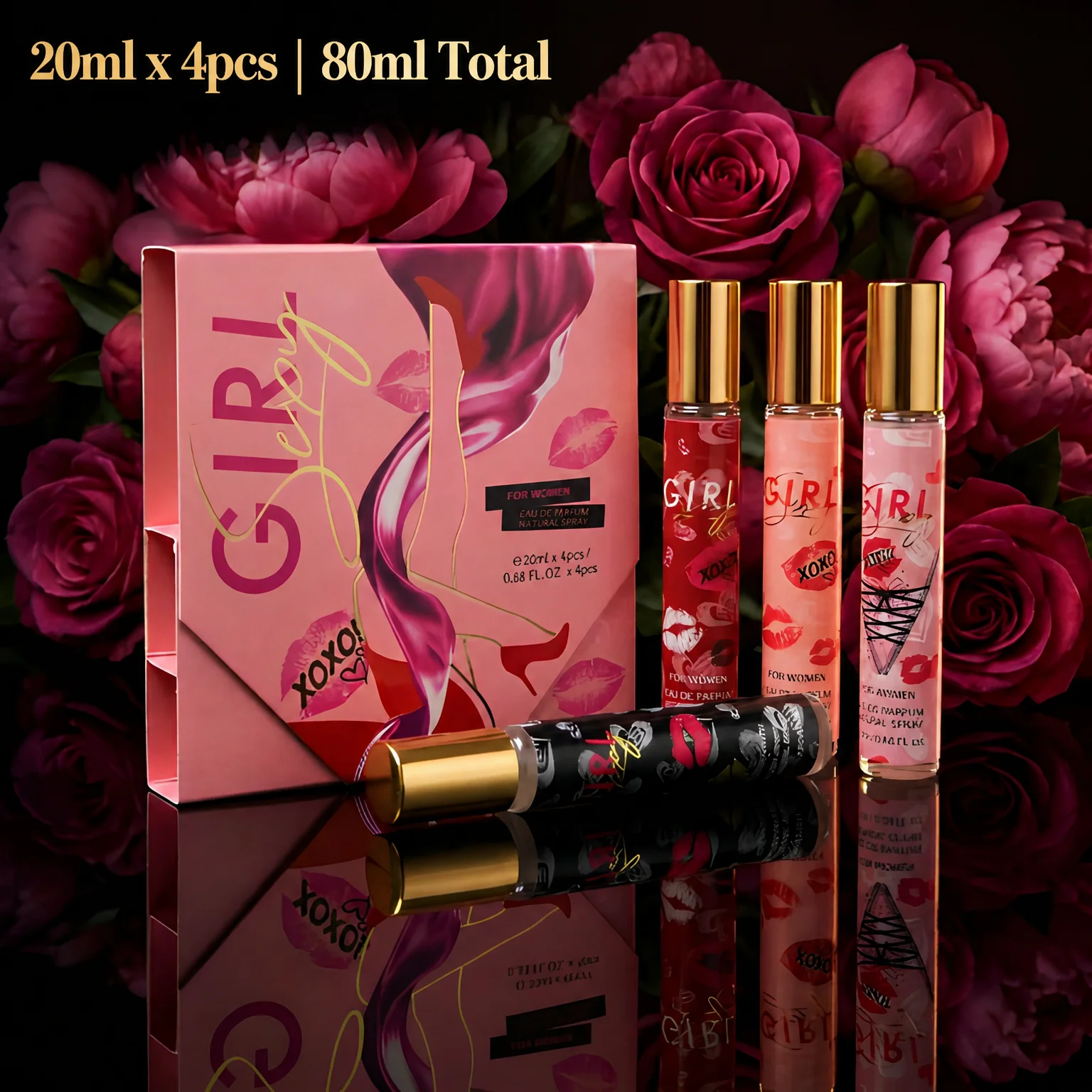 Perfume Fragrance Discovery Set - MYSTISCHE XOXO, een cadeauset met 4