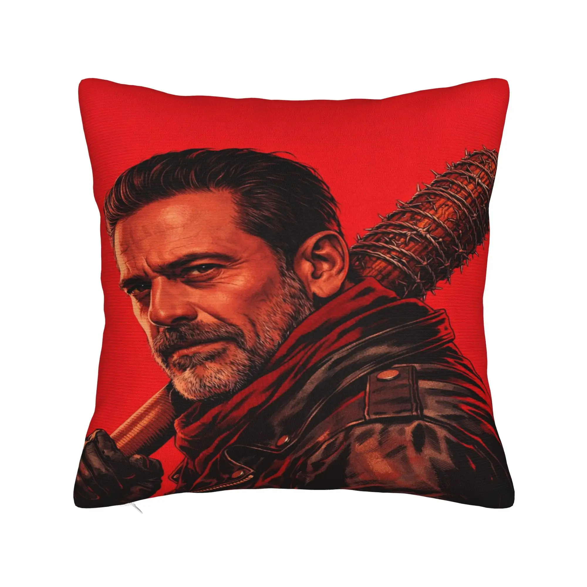 Negan Smith Pillow Case  Morden Pillow Cover Comfy Pillowcases For Sofa Bedroom Home Decor
