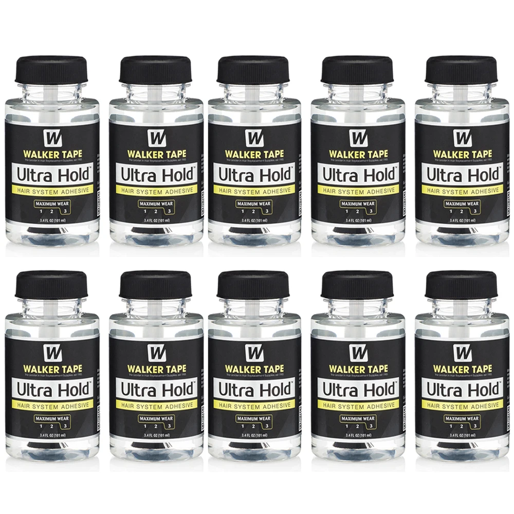 

10PCS/1PCS Ultra Hold Lace Wig Glue 3.4oz/101ml Walker Tape Hair System Adhesive Strong Waterproof Glue for Toupees Hairpieces