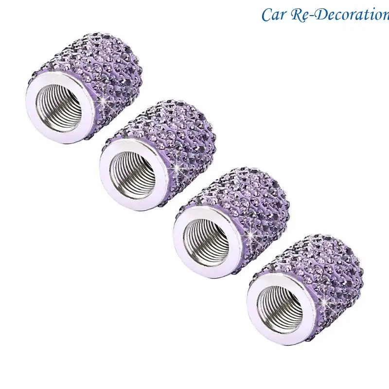 

R58D Pack Of 4 Twinkle Tire Valves Caps General Fit Tire Valves Covers Simple to Use