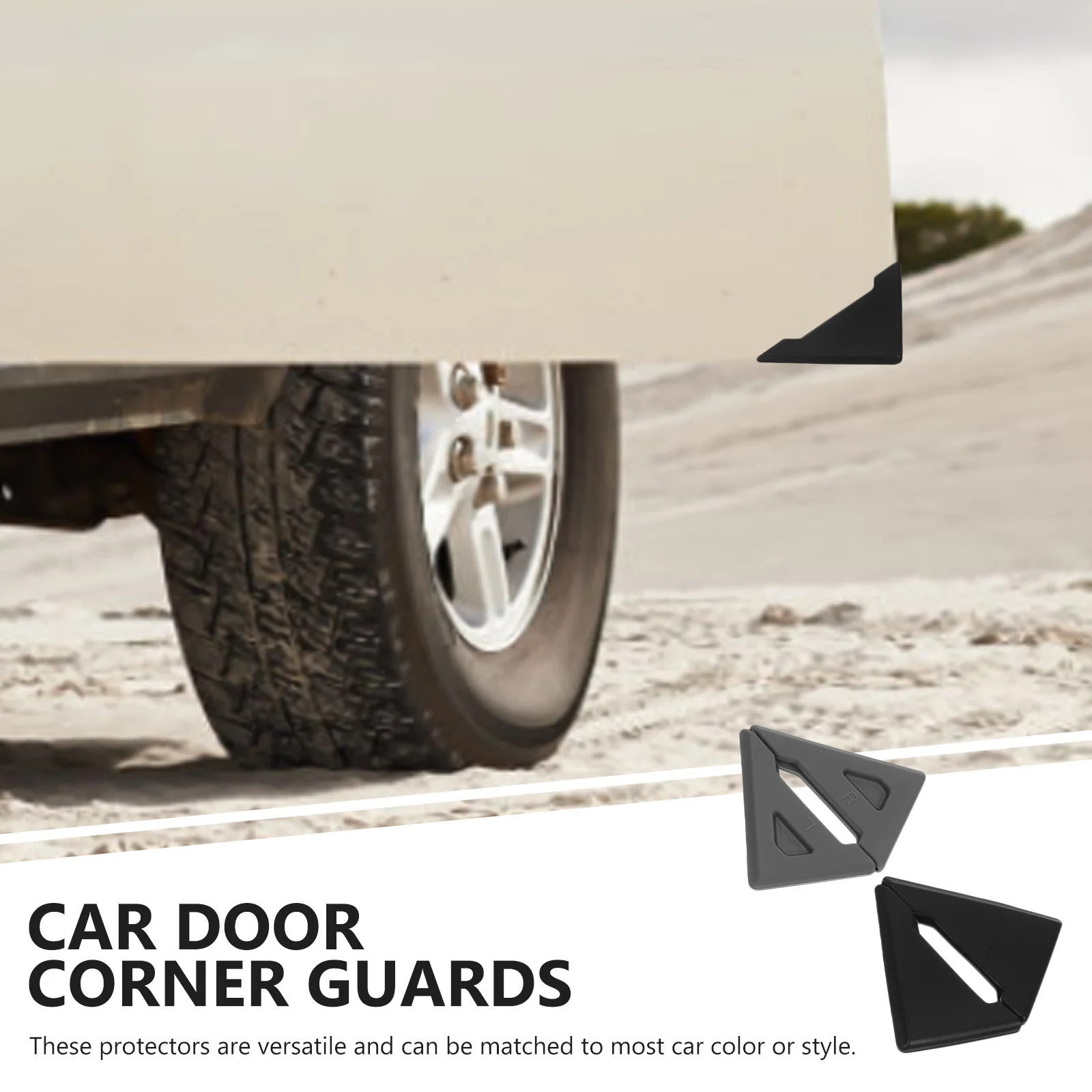 4 stuks autodeur hoekbeschermers siliconen beschermer anti-botsing kras bumper deur randbeschermers voor auto's auto hoekbeschermer