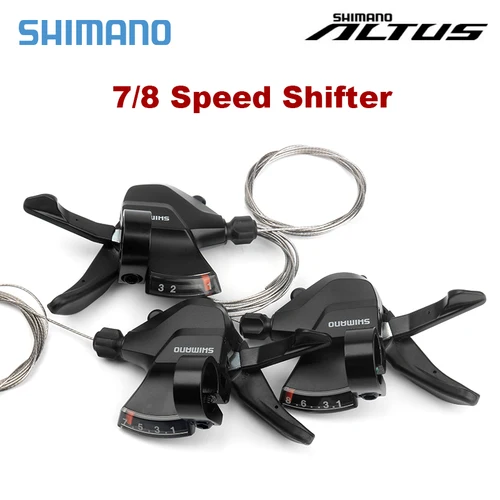 Shimano-palanca de cambios M315 para bicicleta de montaña, 7 y 8 velocidades, Altus, RD-M310, desviador trasero, 21S, 24V, 3S