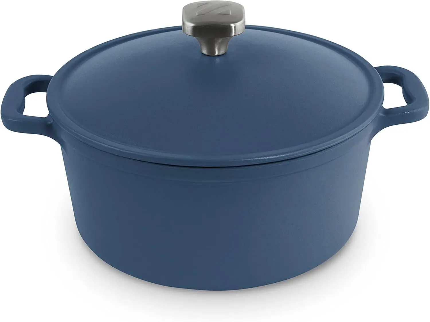 

Zakarian by 4.5 Qt Nonstick Cast Iron Dutch Oven, Titanium Ceramic Nonstick Pot with Lid and Handles, Blue