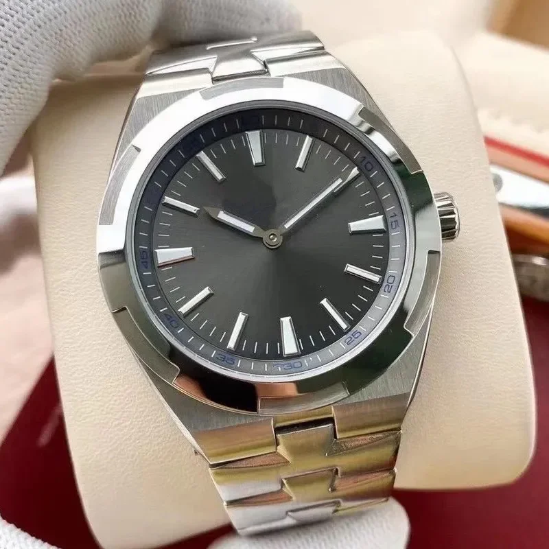 ساعة يد رجالية فاخرة 41 ملم ميكانيكية أوتوماتيكية في الخارج باللون الأسود والأزرق من الفولاذ المقاوم للصدأ للرجال