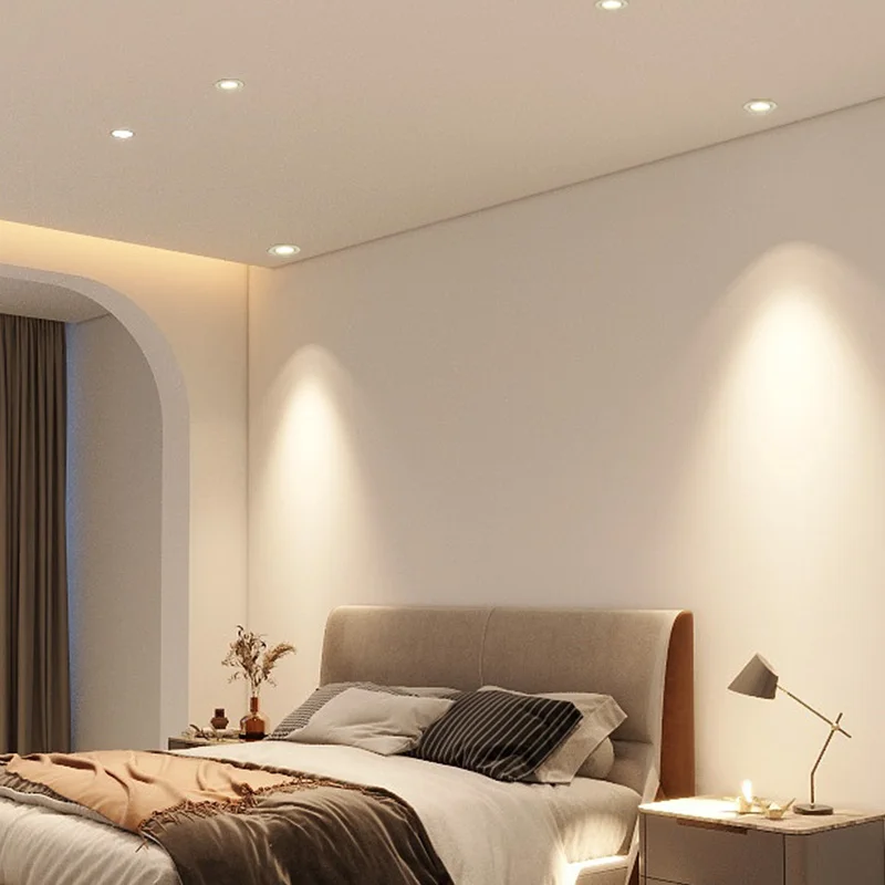 12W LED Recessed Downlight Warm Cool Daylight Optional for Living Room Hallway Bedroom - Energy Efficient Lighting