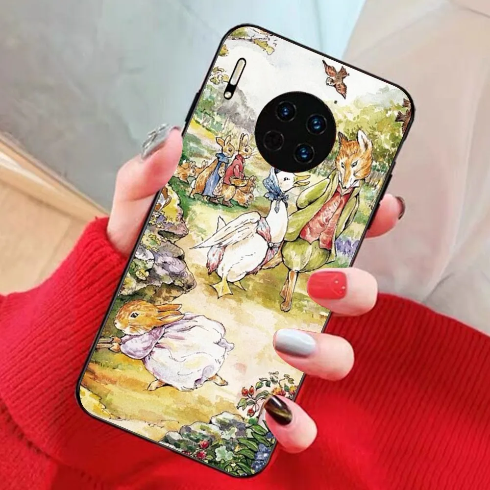 Cute Rabbit Phone Case For Huawei Mate 10 20 30 40 50 lite pro Nova 3 3i 5 6 SE 7 pro 7SE