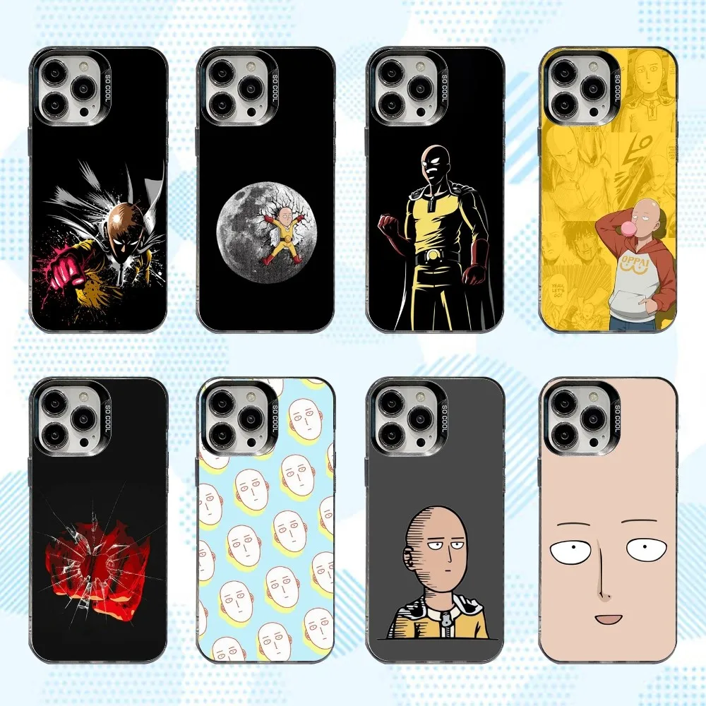 

Anime S-Saitamas Phone Case For iPhone 16,15,14,13,12,11,Mini,Pro,SE,MAX White Matte Shockproof Cover
