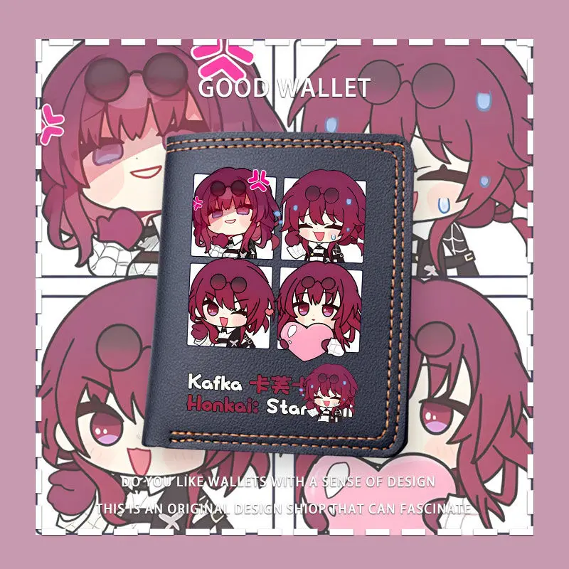 

Modern Anime Game Honkai: Star Rail Cosplay Kafka Merch Wallet Purse Moneybag Gifts Casual Student Unisex Kawaii Cute Souvenir