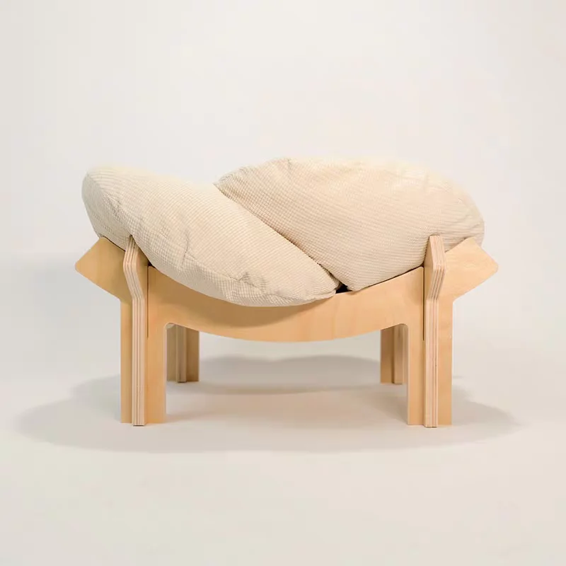 Pet nest cushion acrylic cat nest small dog nest cat bed decoration Ocean board birch wood structure comfortable pet nest