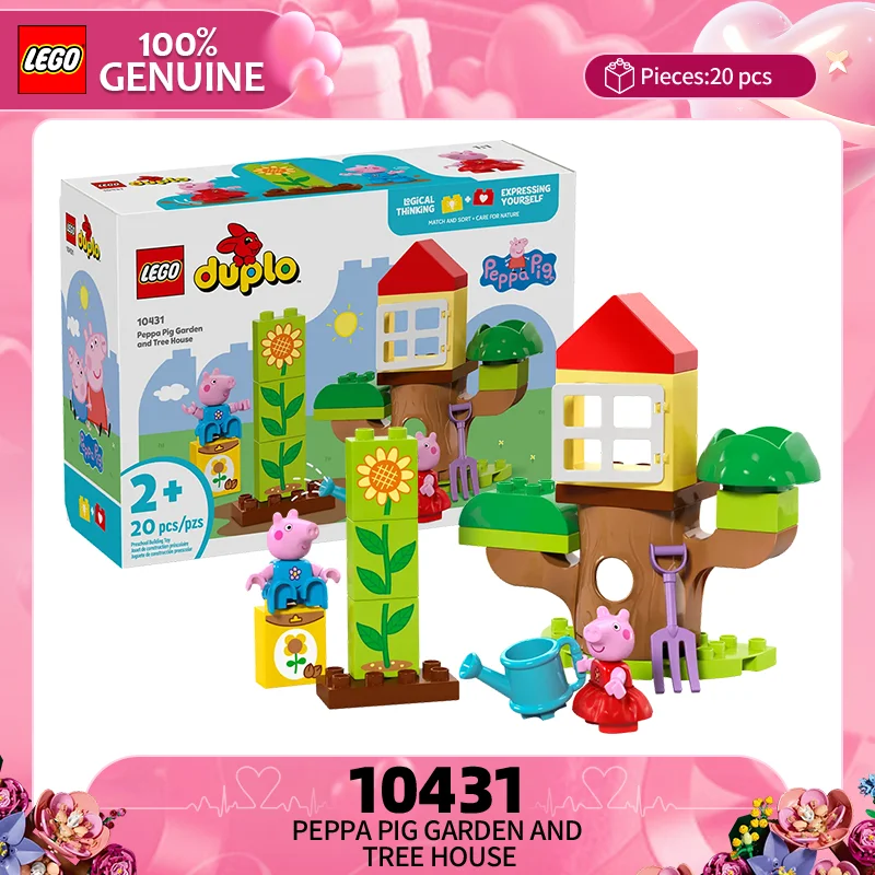

Строительные блоки Lego серии Debao 10431, домик на дереве в саду с персонажами Свинки Пеппы, детская головоломка, игрушка-пазл, подарок