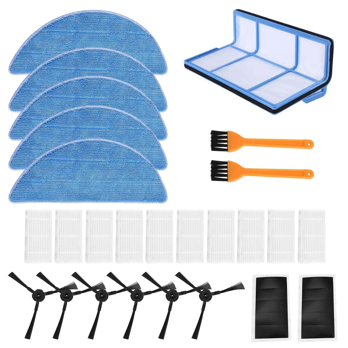 Replacement Accessories Kit for V5 V5S V3 V3S V5Pro V50 V55 X5 V5S Pro Vacuum Robot Cleaner A