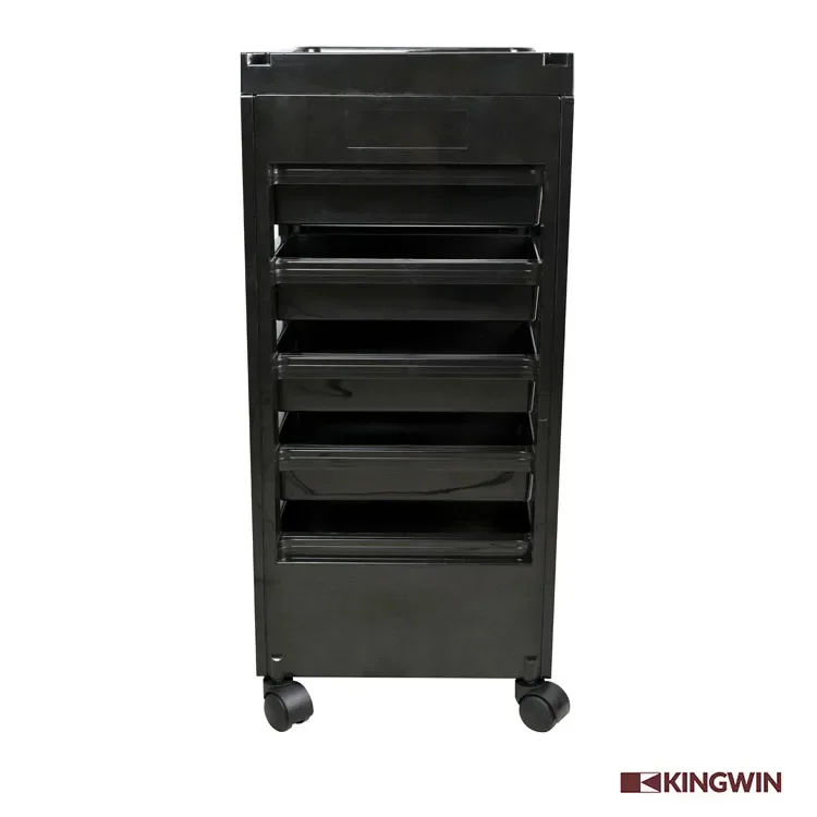 

2026 barber shop furniture factory price black barber hair facial salon trolleys cart