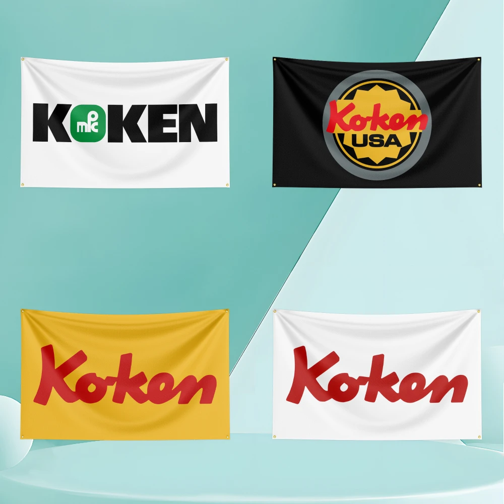 Флаг-баннер K-Kokens с HD-печатью, гобелен для выставок, гаражей, фоновая настенная ткань, декор для спальни