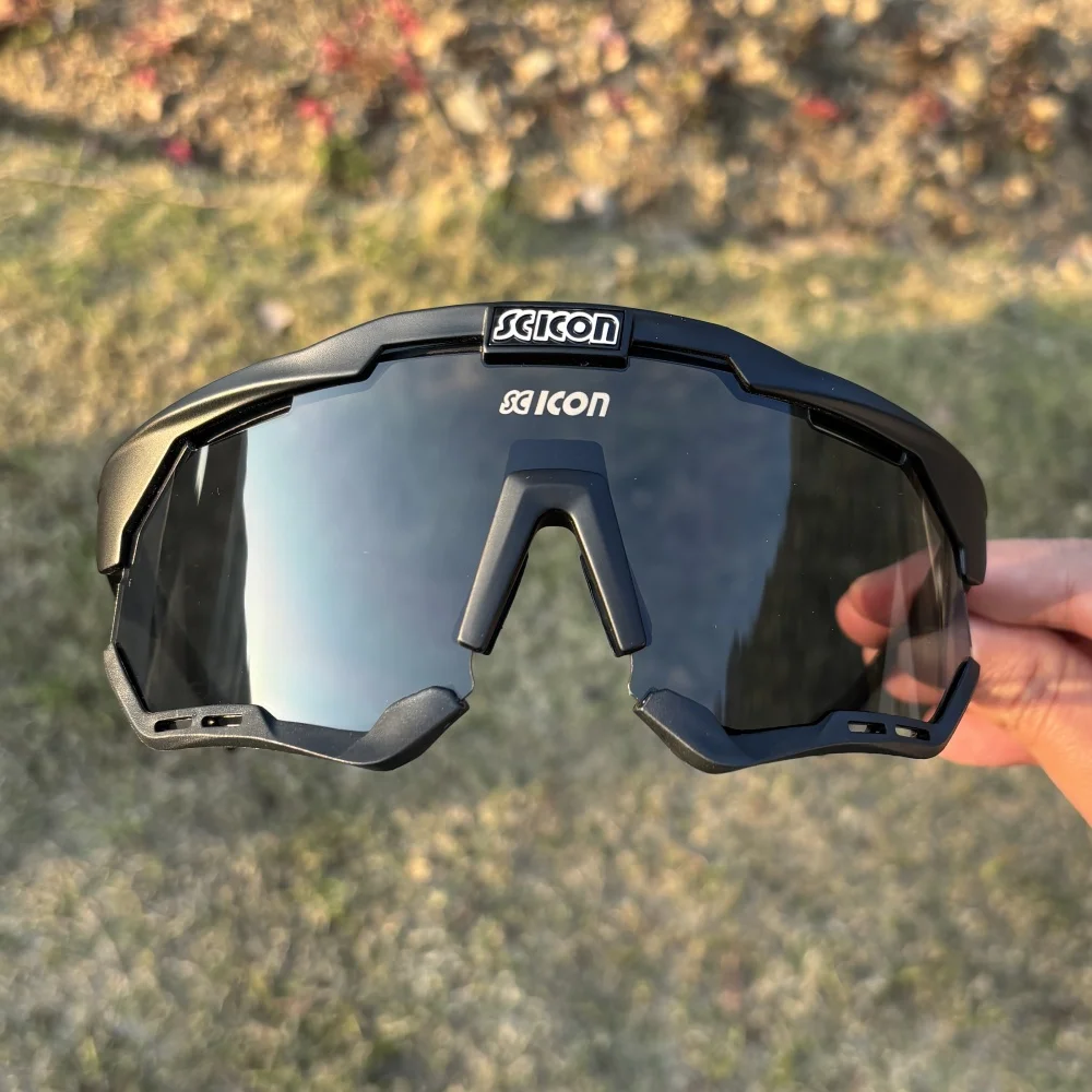 SCICON Photochrome Fahrradbrille Outdoor-Sportsonnenbrille Herren MTB-Fahrradbrille Damen Straßen-Mountainbike-Brille – Detail 7