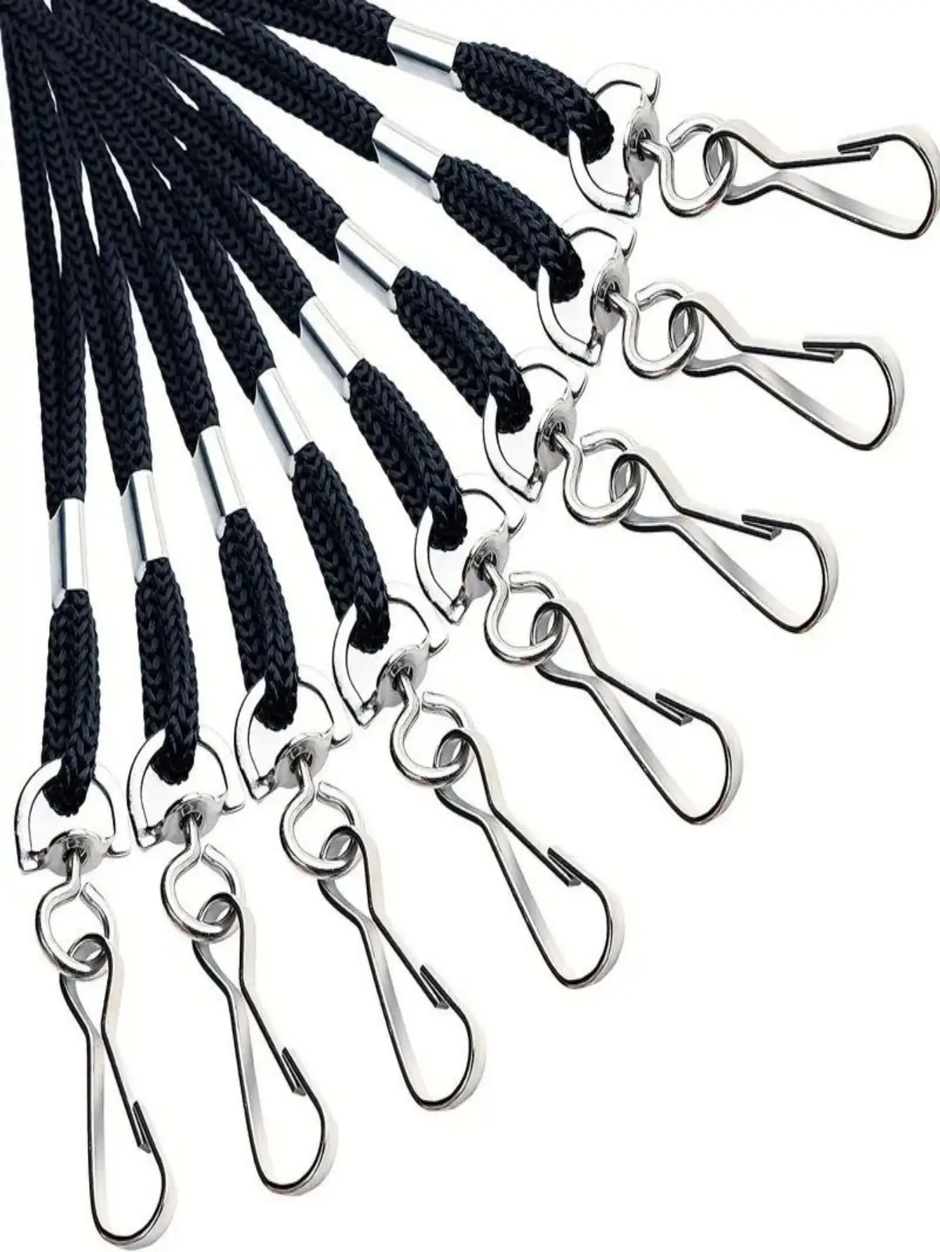 1 Set/10 Sets Vertikales Ausweis-Namensschild-Lanyard, wasserdicht, wiederverschließbarer Reißverschluss, vertikales Ausweis-Schild mit schwarzem Lanyard – Detail 11