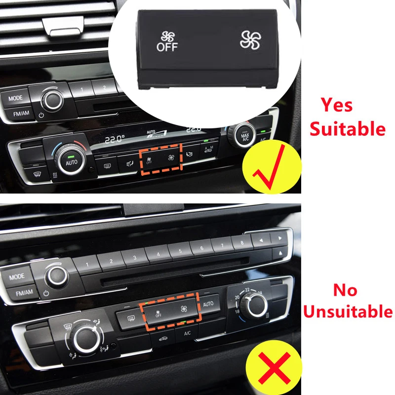 Car Heater Climate Air Conditioning Fan Speed Button Cover Fit For BMW 1 2 3 4 Series F20 F21 F22 F30 F31 F32 F34 F45 F46