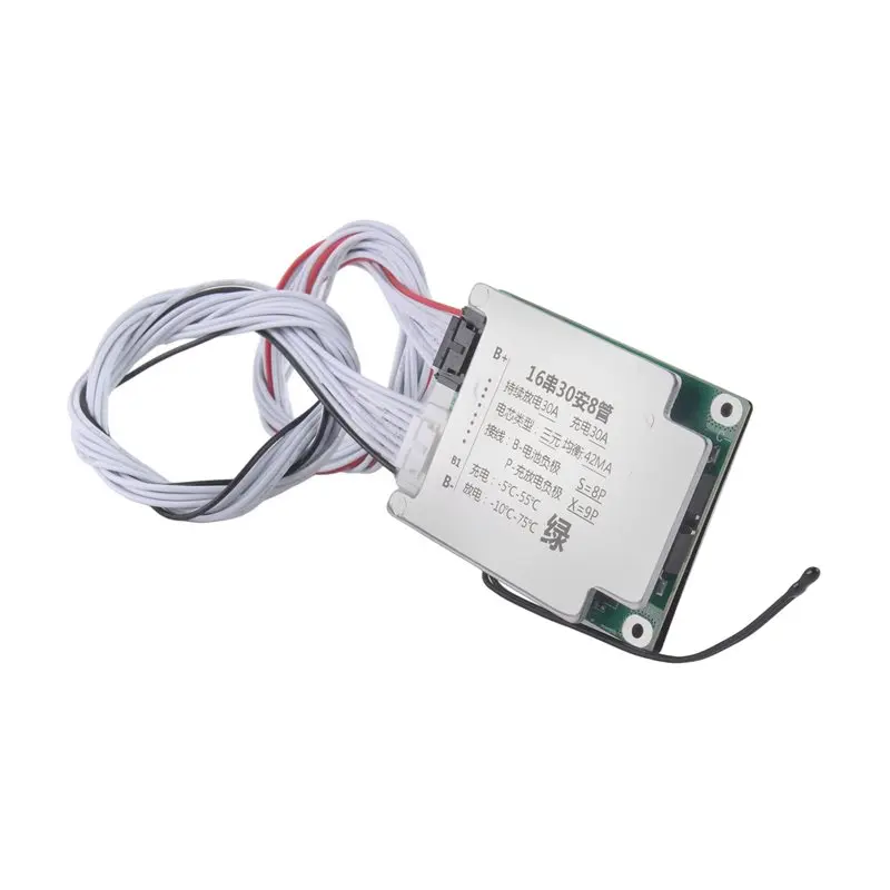 B24B For Escooter Compatible 16S 30A 20A 60V 52V Battery Charge Board Balancer Version BMS Equalizer NTC Temperature Protection