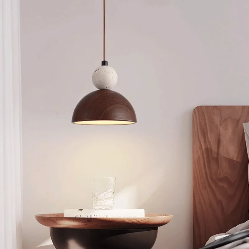 New Chinese style retro and quiet style bedroom headboard entrance hanging line LED decorative lamp homestay pendant lighting