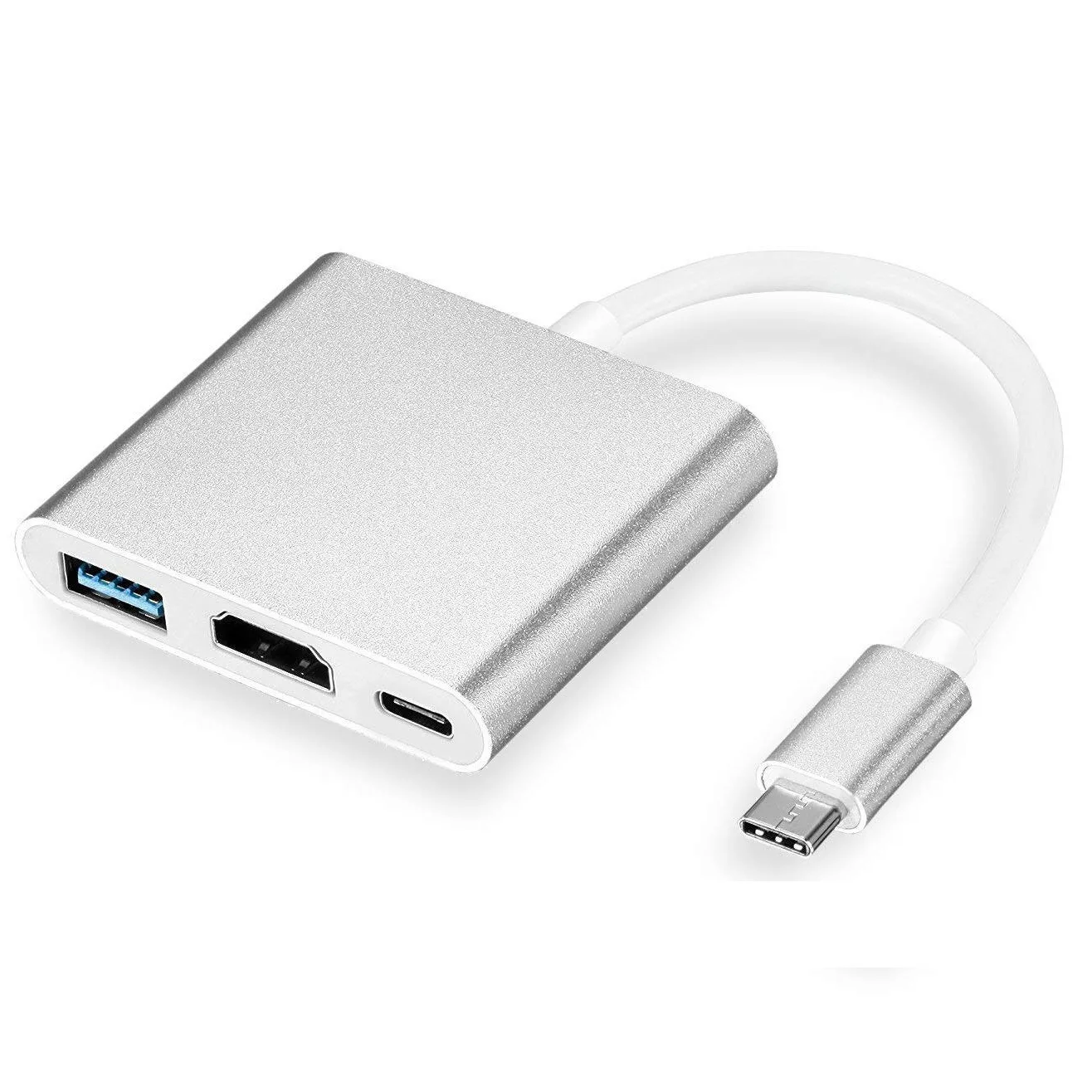 4K Typ-C zu HDMI-Kompatibler Adapter USB3.1/3.0 Hub Typ-C Ladekonverter für Samsung S23 Ultra Huawei Xiaomi Laptop Macbook