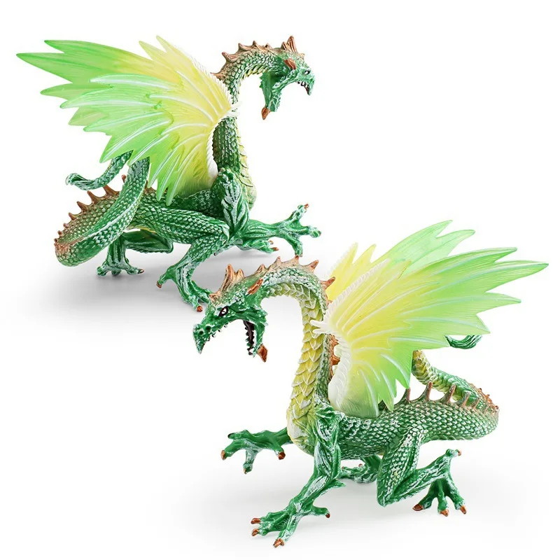 Figuras de dragón de animales mitológicos occidentales de simulación, modelo de dinosaurio mágico volador, adornos de figuras de acción de PVC, juguete de colección para niños