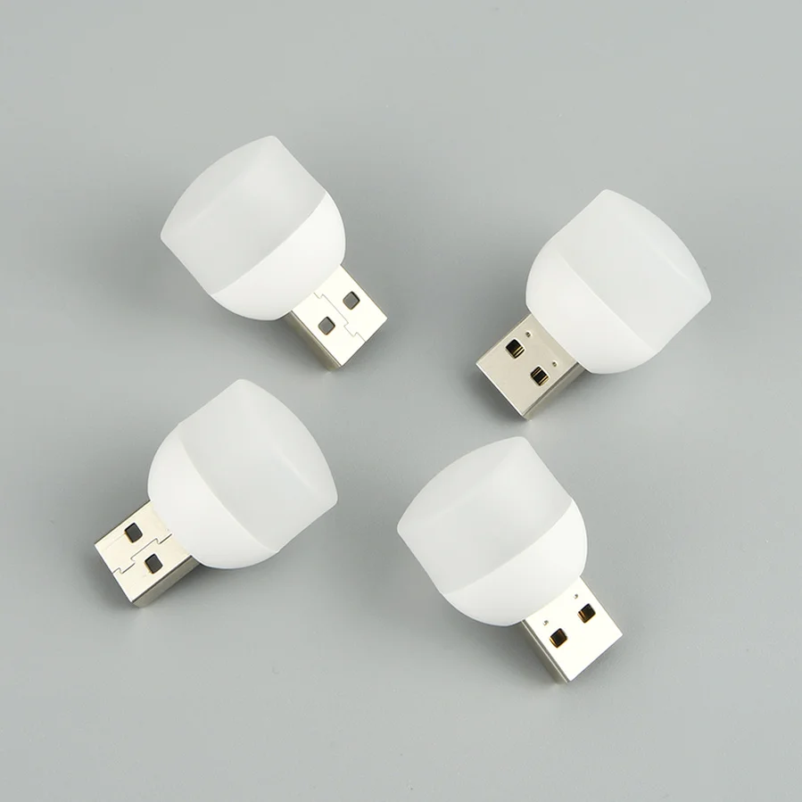 Spina USB lampada Computer alimentazione Mobile ricarica USB lampade per libri di piccole dimensioni protezione degli occhi a LED luce di lettura piccola luce rotonda il nuovo