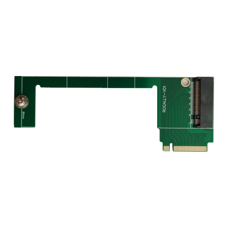 بطاقة ذاكرة PCIE4.0 M.2 SSD لمحول Rogally SSD 90 درجة لوحة نقل محول بطاقة الناهض لـ Rog Ally المحمولة