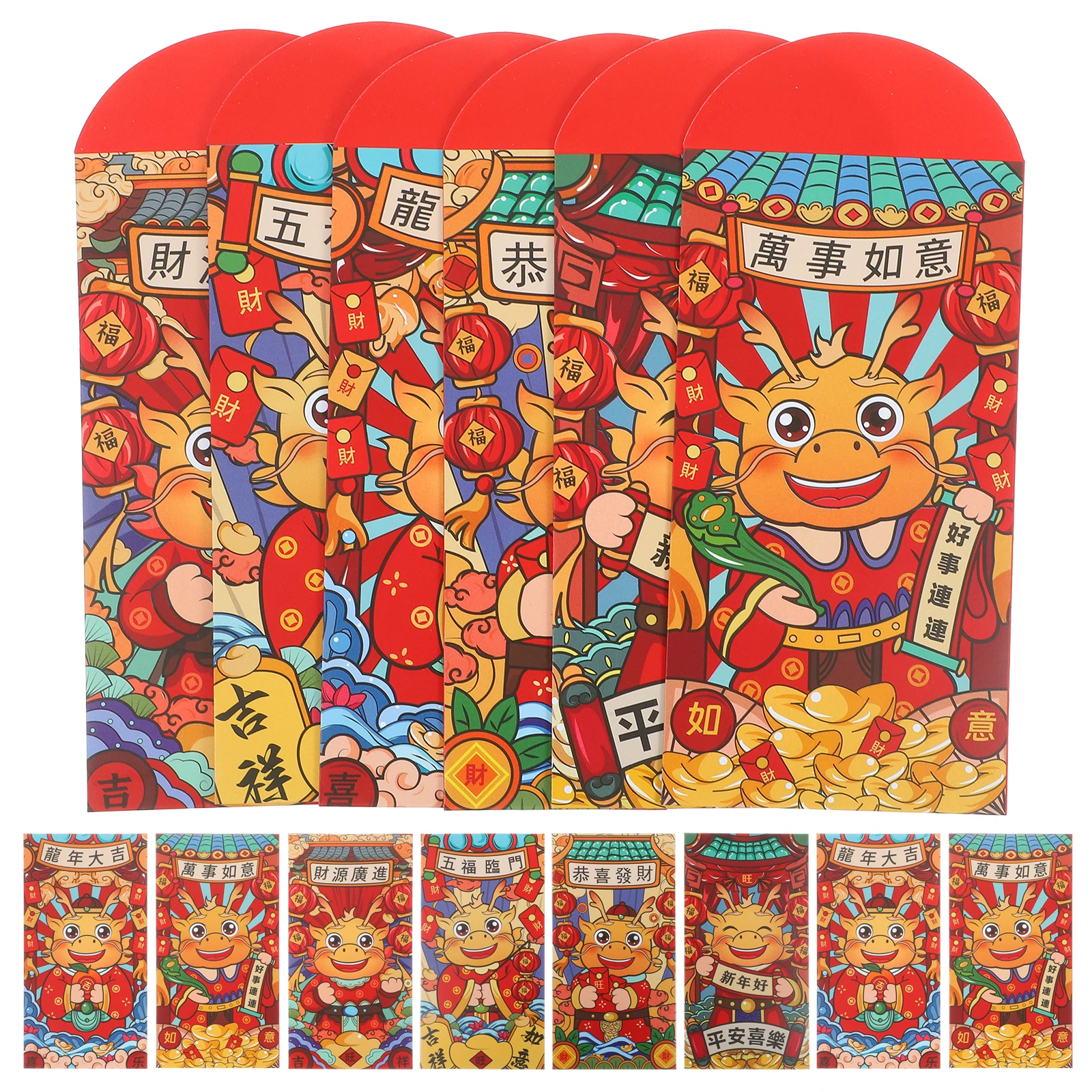 

24 Pcs Red Envelope Bag Lucky Money Envelopes Pocket New Year Spring Festival Paper