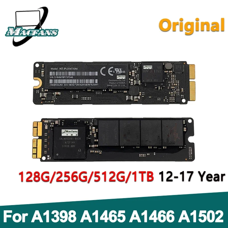 

Replacement A1398 Solid State Drive for Macbook Air Pro A1502 A1425 A1466 SSD 128GB 256G 500G 1TB Hard Drive Disk 2012-2017 Year