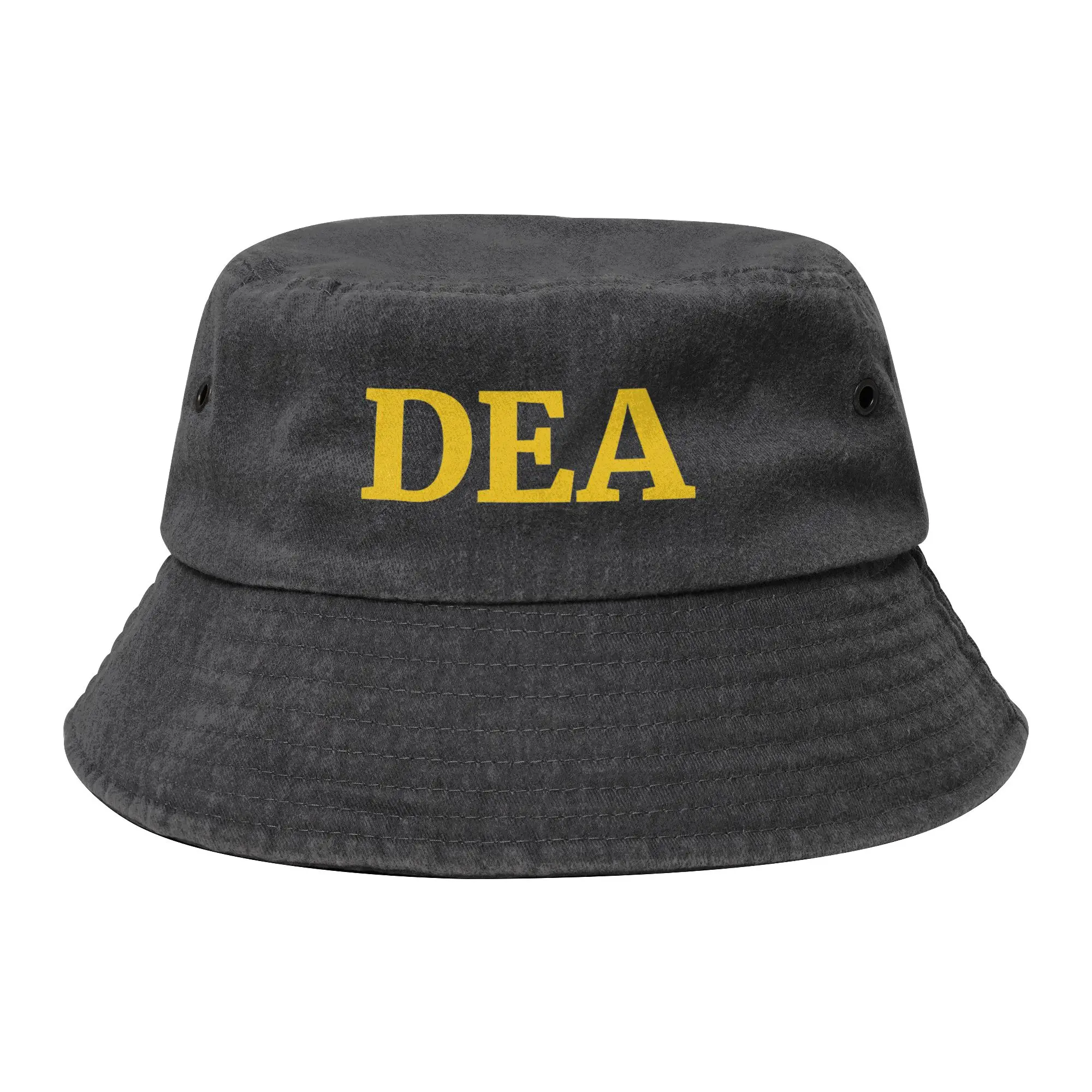 Men Women Distressed Denim Bucket Hats DEA Logo US Federal Interdiction Agency Beach Hatwear  Fishing Hat  Ispoti Birthday Gifts
