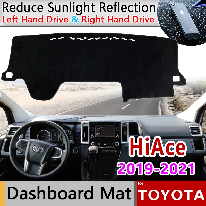 Dashboard Cover Dash Board Mat Carpet Pad for Toyota HiAce GranAce Commuter Majesty Granvia H300 2019 2020 2021 Sun Shade Cape