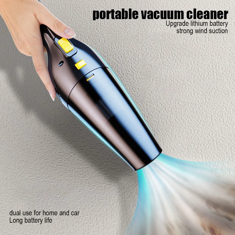 Car Small Vacuum Cleaner Portable Handheld Wireless 1500W 5000Pa 4000Mah Car Cleaning Supplies Car Electrical Appliances