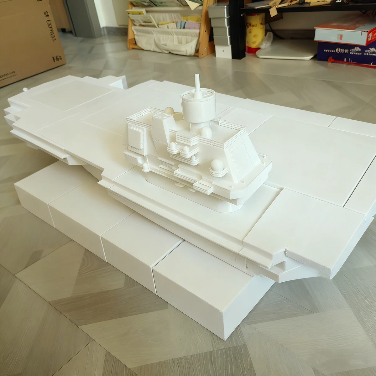 1/200 barcos rc 162cm ulyanovsk porta-aviões barco de controle remoto 3d impresso rc schiffe modelo kit navio brinquedo navio de guerra modelo