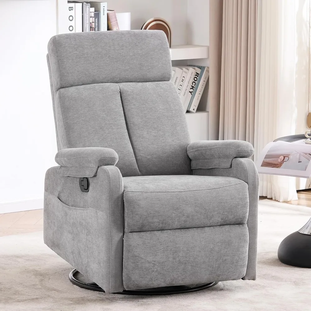 Adult Swivel Rocking Recliner Chairs for Nursery and Living Room