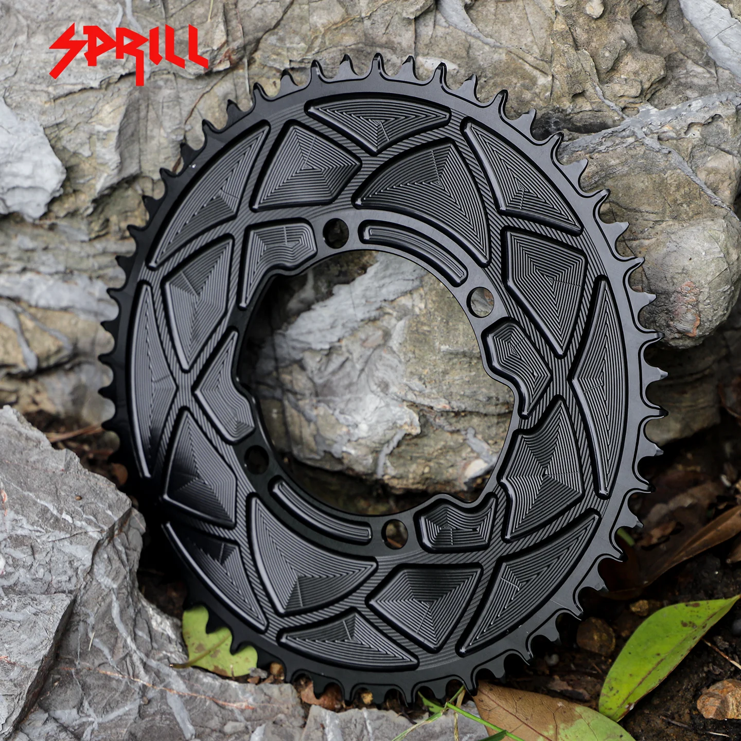 PASS QUEST 46-58T SRM 110BCD AERO Narrow Wide Chainring 3mm offset