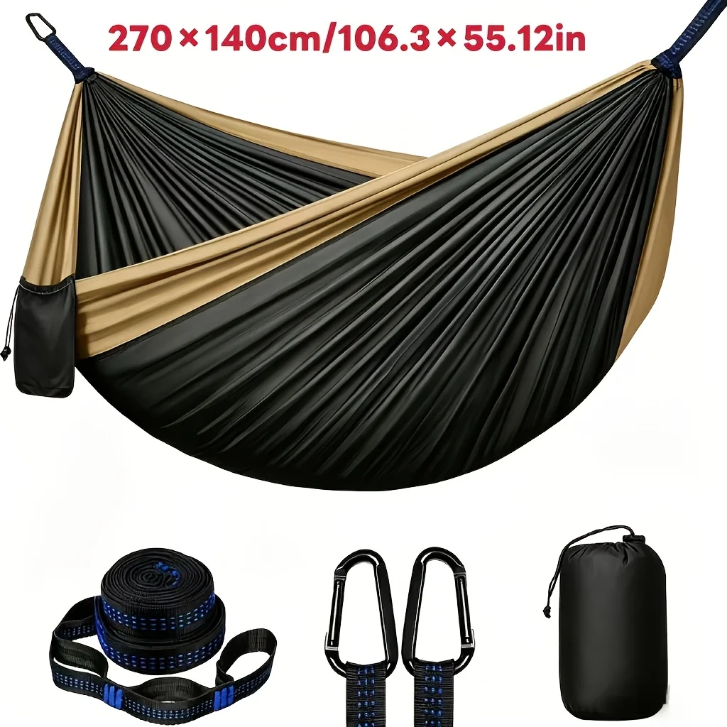 Outdoor Camping Hammock, Ultra-Light Hammock Chair with Straps and Carabiners, Outdoor Supplies for Hiking and Backpack Trips