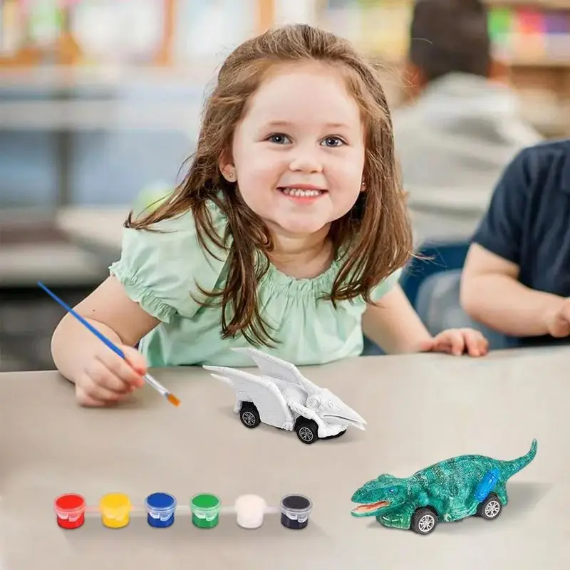 Dinosaurs Painting Educational Toy Enjoy Your DIY Experience Art Paint Set Creative Handmade Crafts Gift Party Favor For Kids