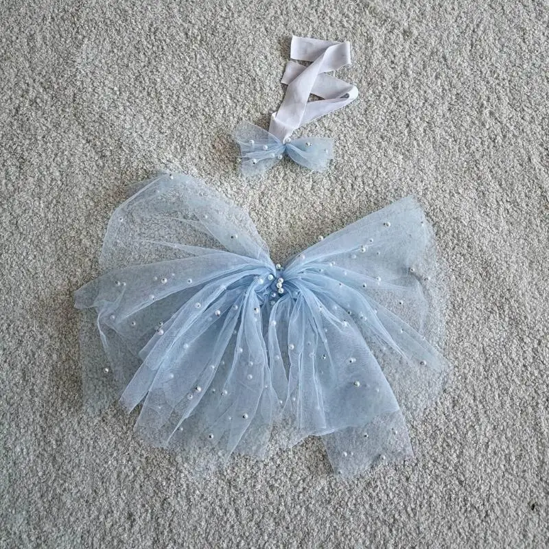 

Baby Photo Props Mesh Headband Beadwork Wing Baby Photo Costume Photography SuitBowtie Costume Wing Newborn Photo Wear