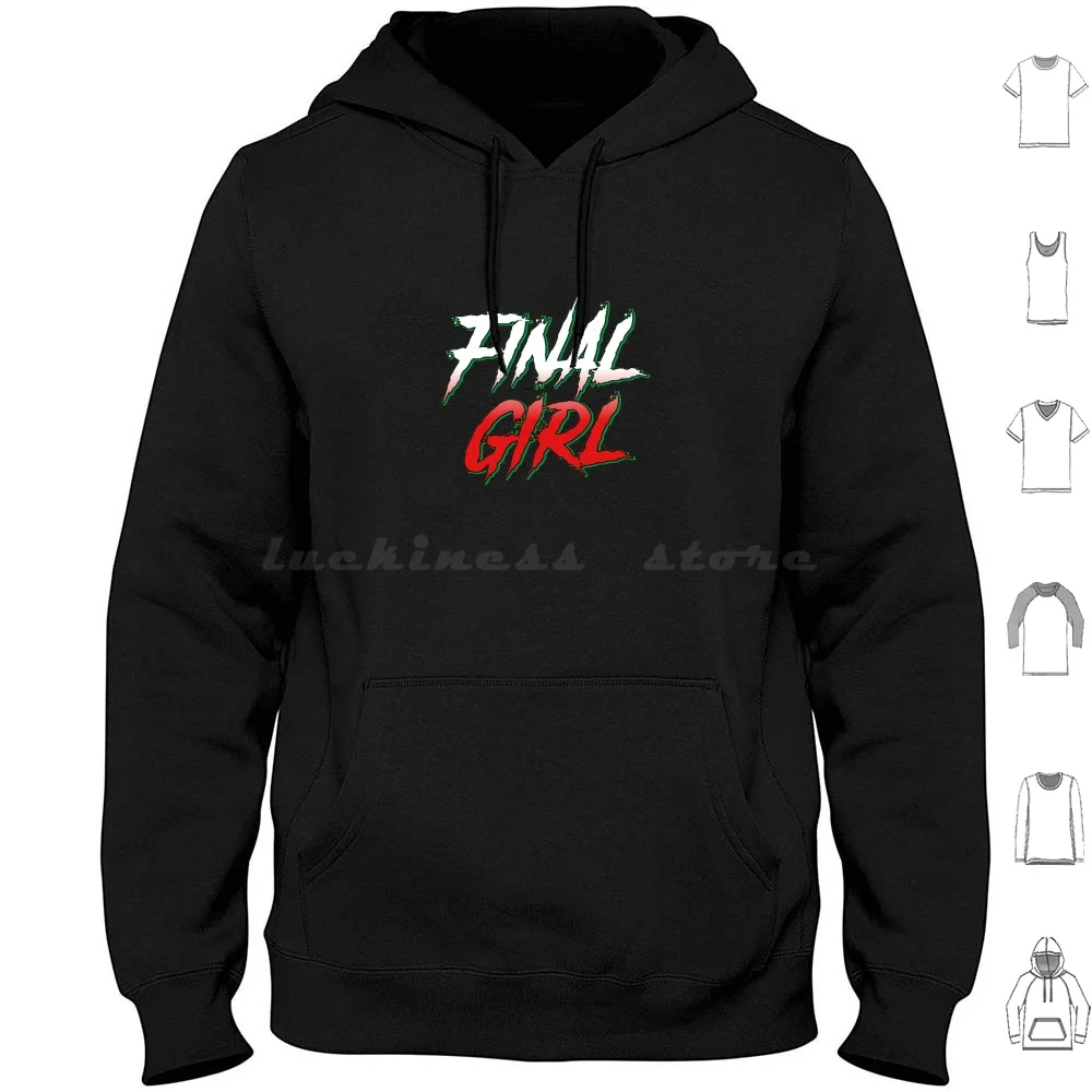 Final Girl Hoodie Cotton Long Sleeve Horror Goth