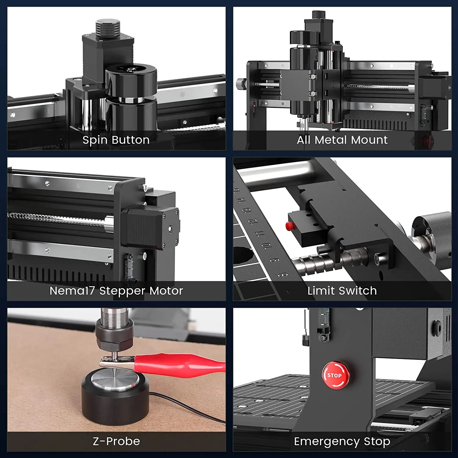 500w Spindle CNC Wood Router 3020 Plus Max Metal Milling Engraving Machine 3-axis DIY Laser Engraver For Cut Aluminum Steel MDF