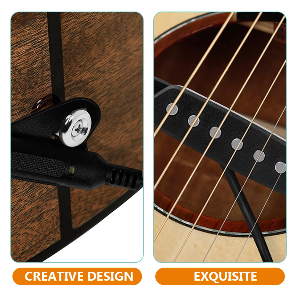 

Professional Acoustic Sound Hole Pickup For Folk Guitar Easy Install No Hole Required Reliable Pickup For Guitar Bass Banjo