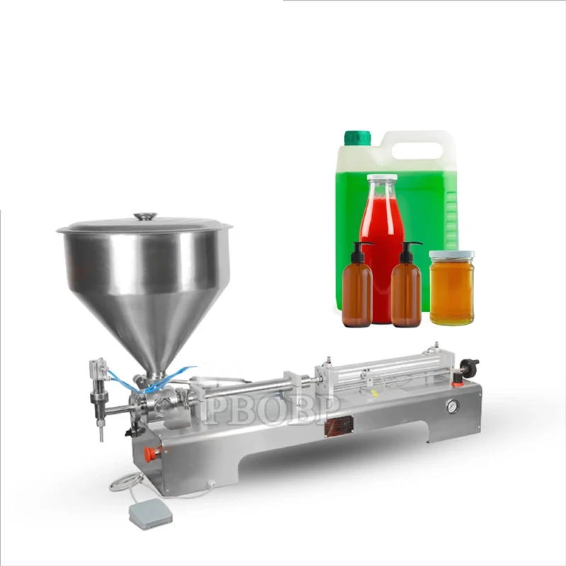 

Filling Machine Small Semi specialized Automatic Water Juice Cream Perfume Honey Oil Liquid Paste Bottle Filling Machine